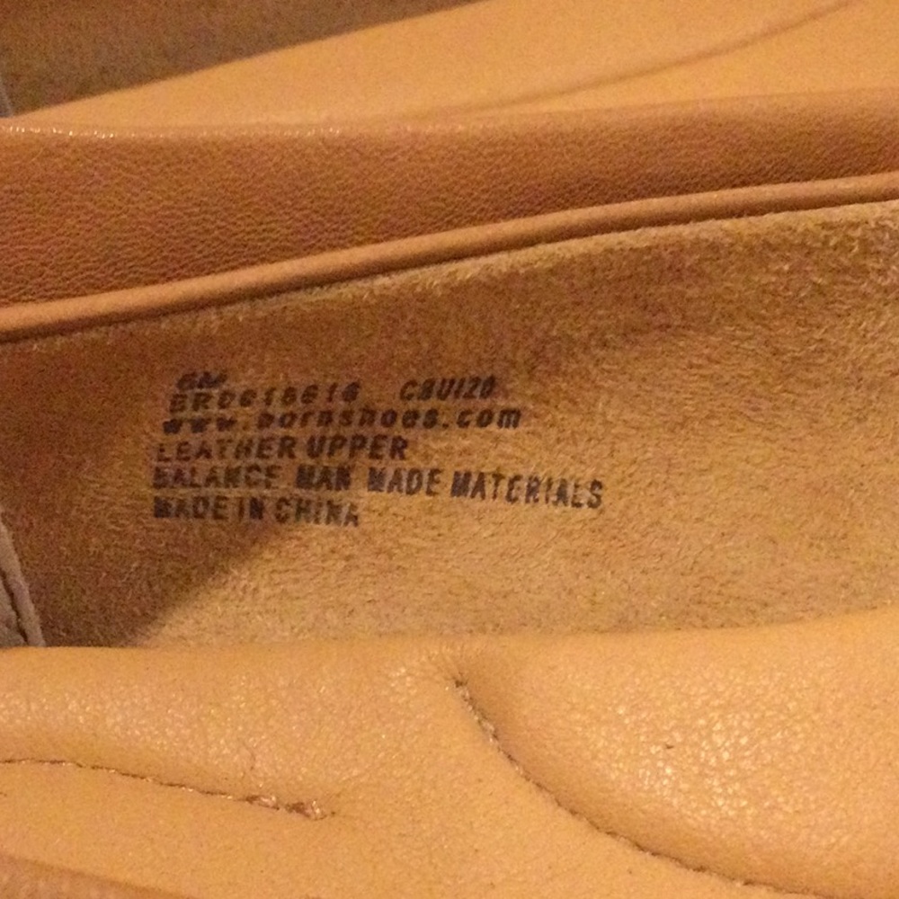 Born Tan Leather Flats - Picture 5 of 8
